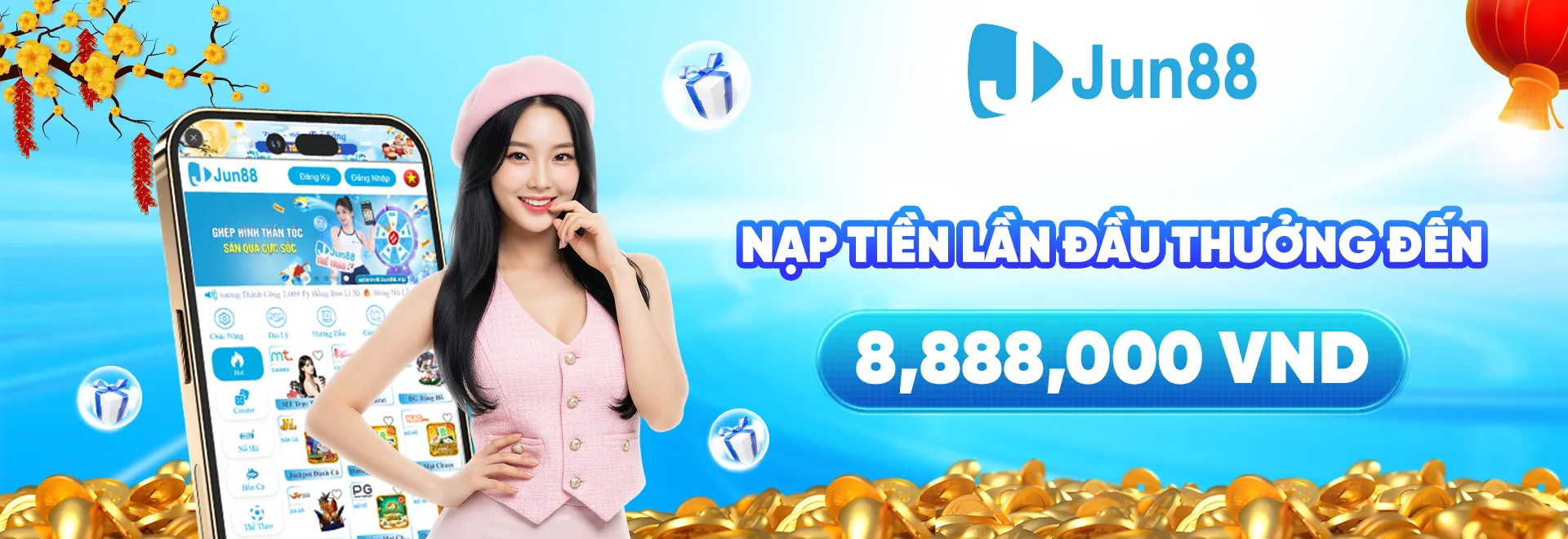 Banner giới thiệu thương hiệu Jun88
